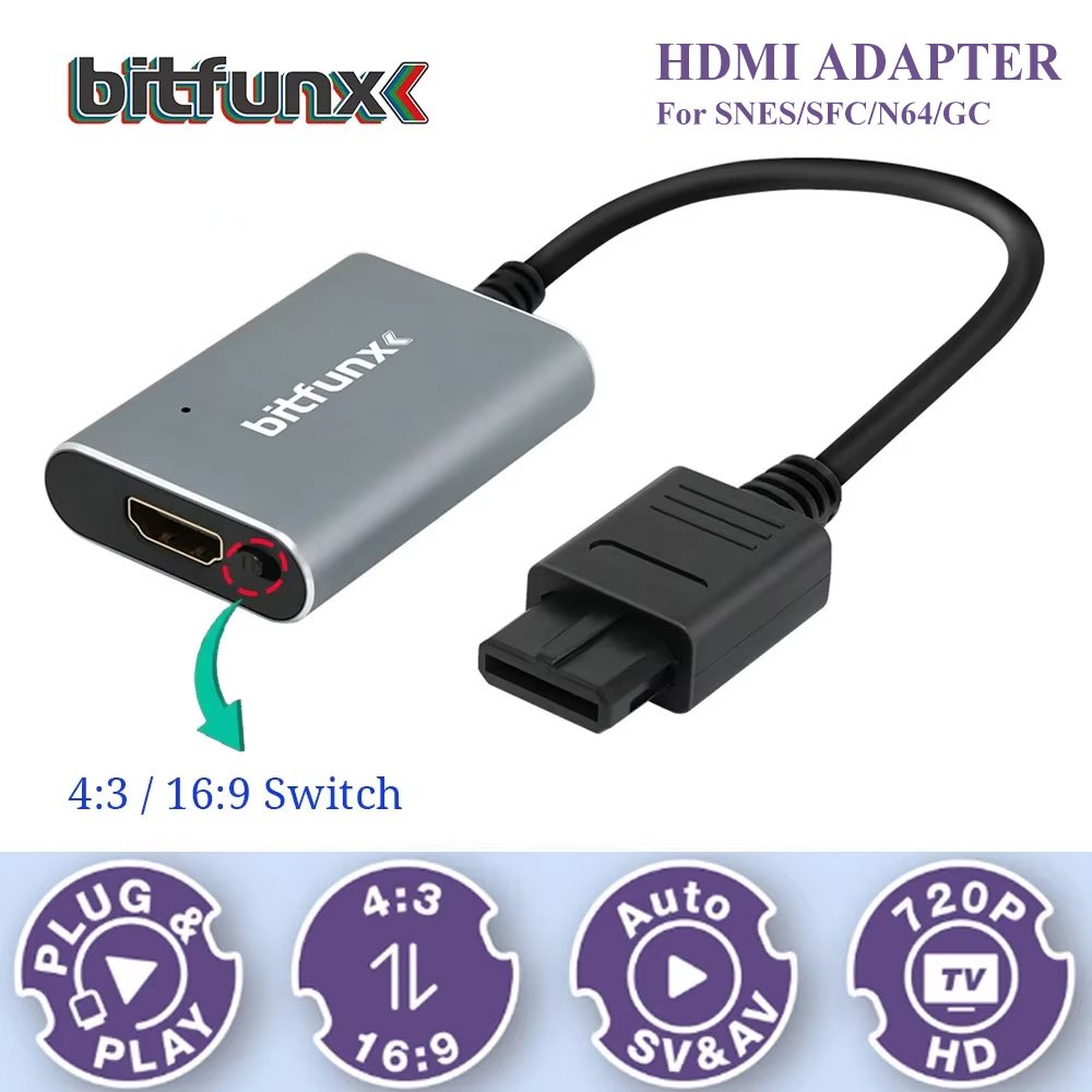 Retro Gaming Icons - Bitfunx 720P Svideo / AV To