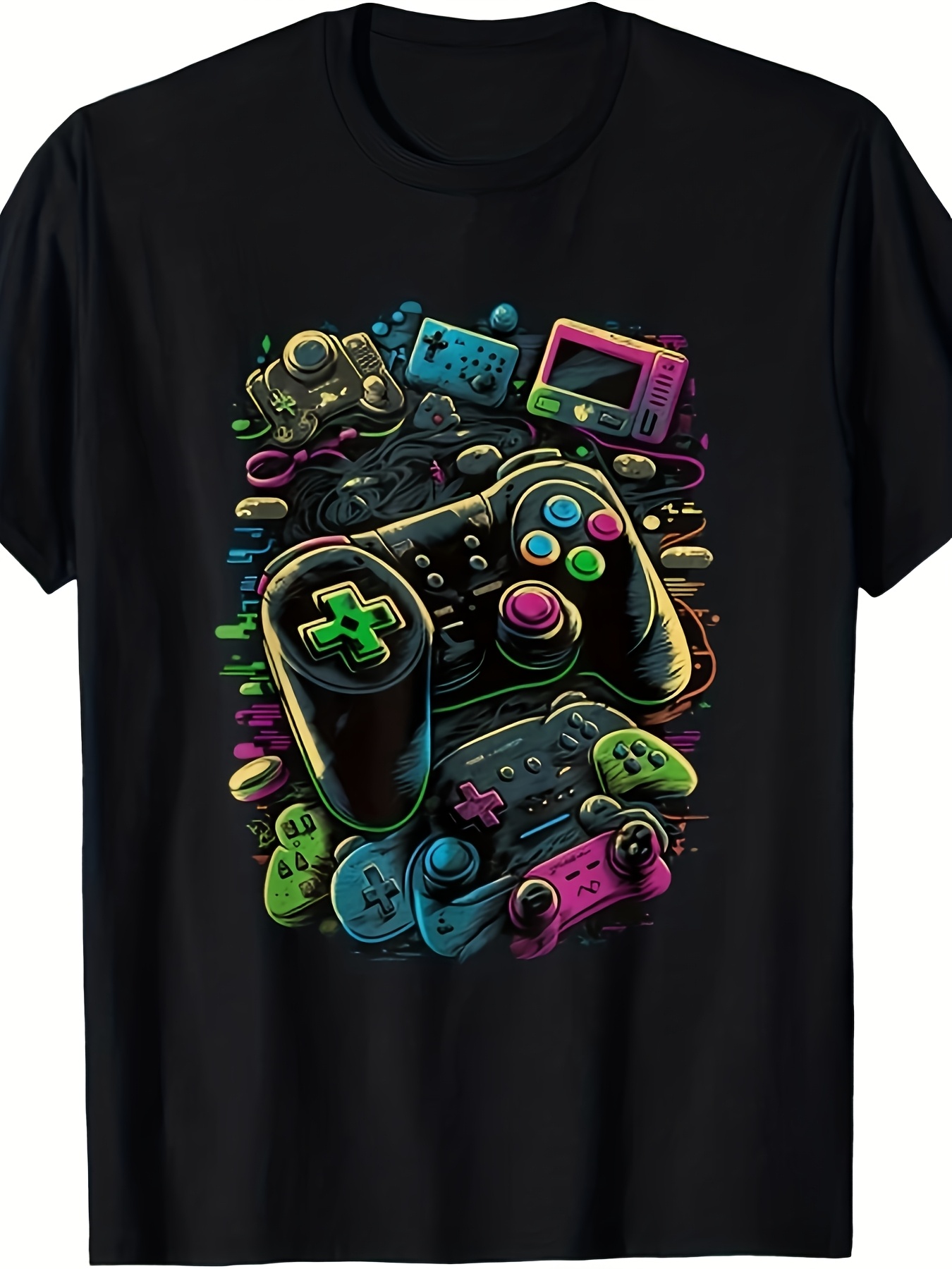 Retro Gaming Icons - Men's Unisex Control Gamer TShirt Retro