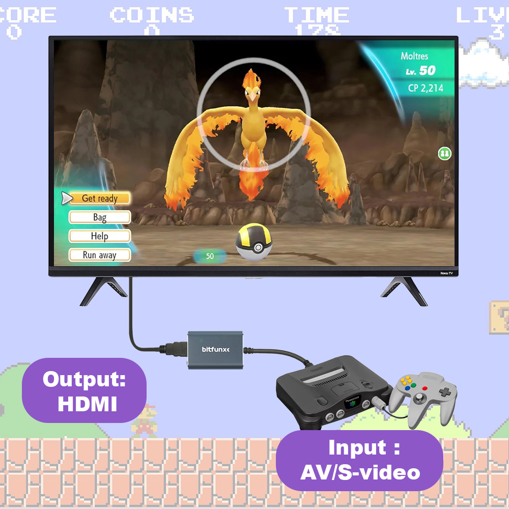 Bitfunx 720P Svideo / AV To HD - Retro Gaming Icons 评论和价格