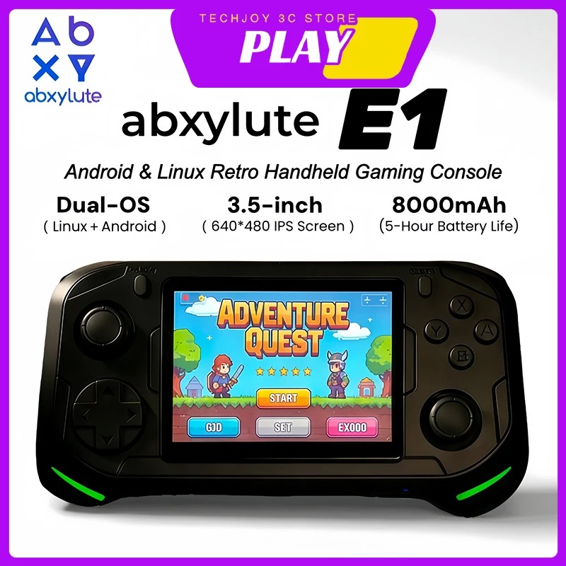 Abxylute E1 Handheld Gaming Co - Retro Gaming Os Linux 评论和价格