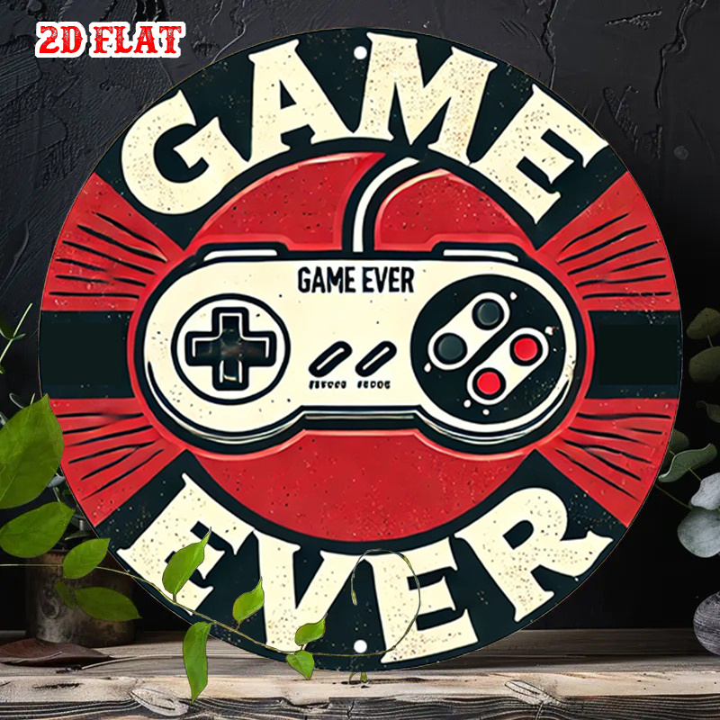 2D Flat 1pc Retro Gaming Round - Retro Gaming Vibe 评论和价格