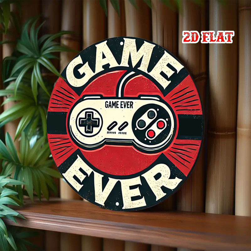 2D Flat 1pc Retro Gaming Round - Retro Gaming Vibe 评论和价格