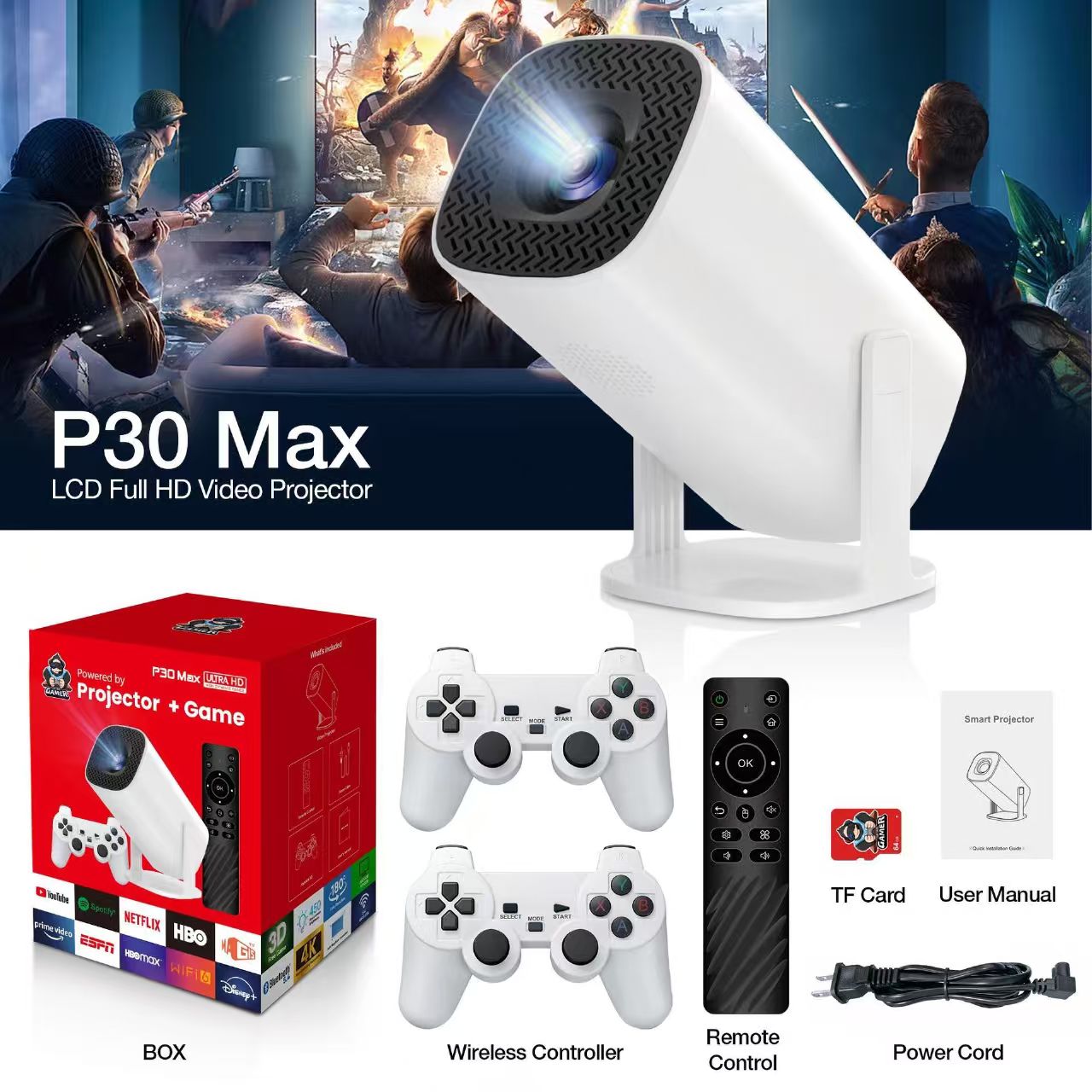 3D Game Projector P30MAX Retro - Retro Gaming With Projector 评论和价格