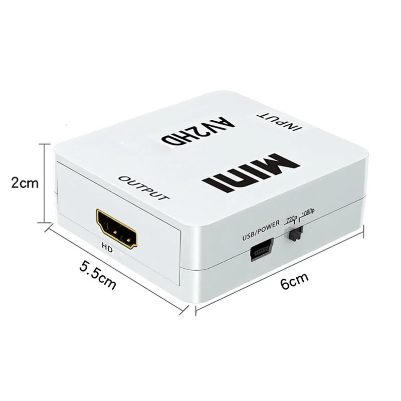 1080P Mini AV To HDMI Converte - Retro Gaming With Projector 评论和价格